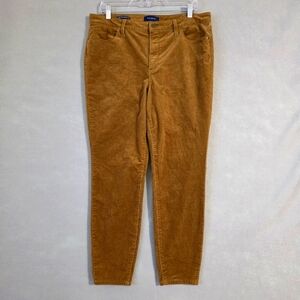 Talbots Womens Brown High Waist Jegging Ankle Corduroy Pants Size 12P